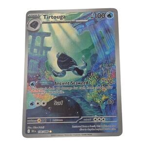 Tirtouga Pokemon 106/086 Holo Illistration Rare SV Black Bolt NM In Top Loader